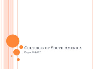 Cultures of South America - Holtom