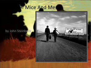 Of Mice and Men – Revision material