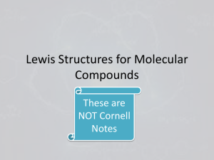 Lewis Structures for Molecular Compounds