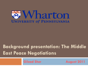 Middle East Peace Negotiations