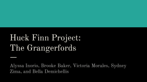 Huck Finn Project: The Grangerfords