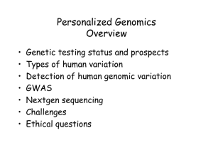 Apr 12, 2012 - Sikela - Personal Genome