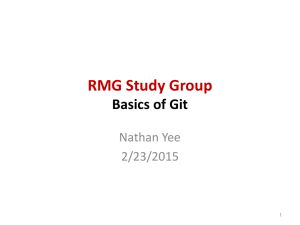 RMG Study Group Session I: Git, Sphinx, web RMG