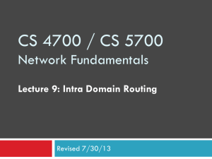 Intra-domain Routing