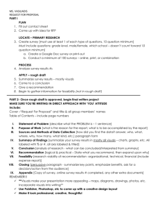MS. VASILIADIS REQUEST FOR PROPOSAL PART I PLAN Fill out