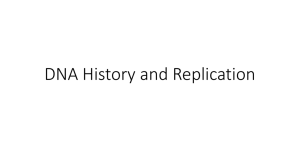 DNA History and Replication