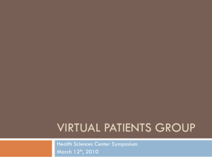 Virtual Patients Group - Department of Computer and Information