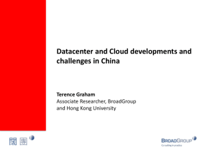 Cloud developments and challenges in China