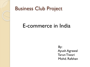 E-commerce in India - Amazon Web Services