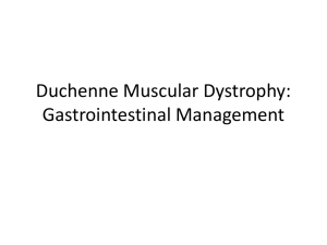 Duchenne Muscular Dystrophy: Gastrointestinal - CARE-NMD