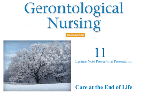 lecture 7: chapter 11 End of Life Care