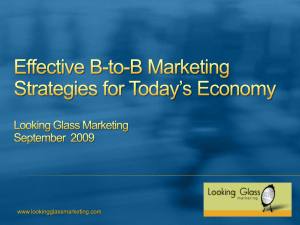 Effective B-to-B Marketing Strategies for Today  s Economy