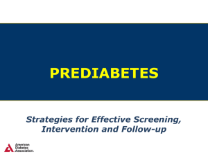 What is Prediabetes?