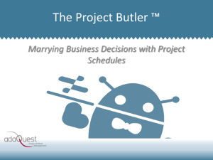 Marrying Business Decisions with Project Schedules