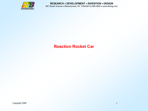 Reaction Rocket Car