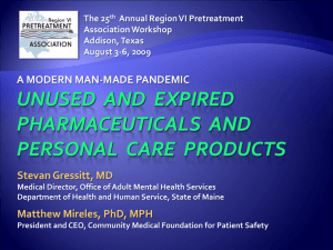 Pharmaceuticals & Personal Care Products