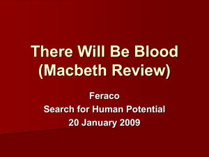 There Will Be Blood (Macbeth Review)