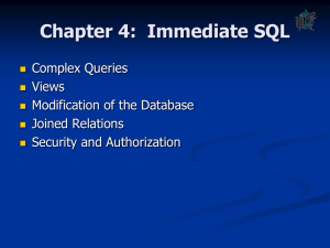 Chapter 4: SQL