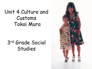 6. Unt 4 Culture and Customs_Sister Cities_Tokai Mura
