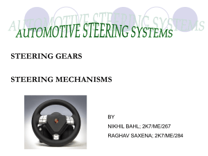 Information On Basic Knowledge Of Automotive Steering System