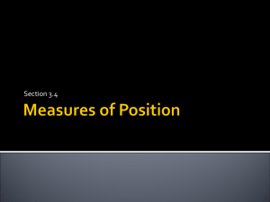 Measures of Position - Georgia Highlands College