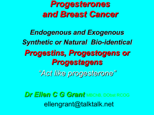 Progesterone carcinogeneis