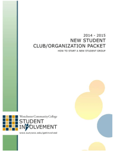 Name of Club/Organization - Westchester Community College