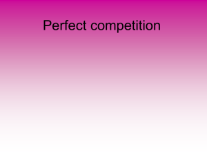 7 Perfect Competition