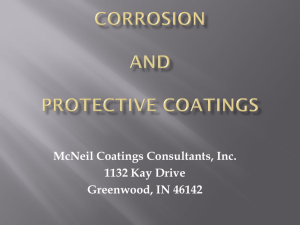 CORROSION AND PROTECTIVE COATINGS