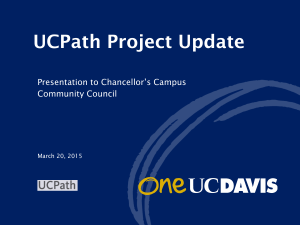 Chancellor's Campus Council UCPath Presentation 032015 FINAL