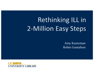 Rethinking ILL in 2-Million Easy Steps