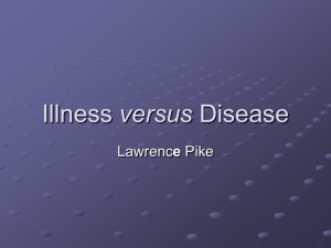 Illness and Disease