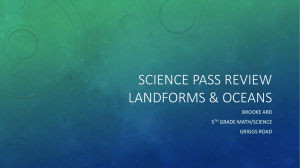 SCIEnce Pass Review Landforms & Oceans
