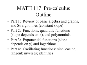 MATH 117 Precalculus - FacStaff Home Page for CBU