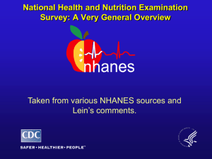 National Health and Nutrition Examination Survey