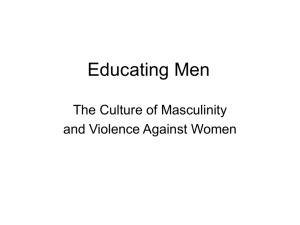 Educating Men About Violence Against Women