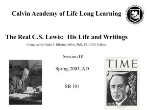 The Real CS Lewis: His Life and Writings