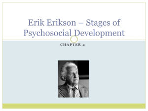 Erik Erikson – Stages of Psychosocial Development