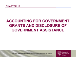 Government grants - Chartered Accountants Ireland