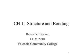 CH 1: Structure and Bonding