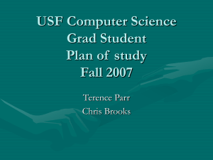 plan-of-study-2007 - USF Computer Science Department