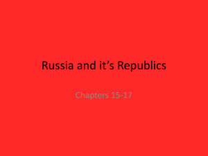 Russia and it's Republics