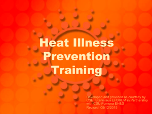 Heat Illness Training