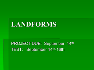landforms - LeMars Community Schools