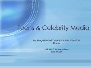 Teens & Celebrity Media