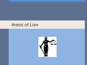 Areas of Law - Study Is My Buddy 2015