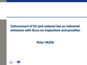 Enforcement of EU and national law on industrial - era