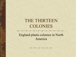 1. Founding the Thirteen Colonies pp