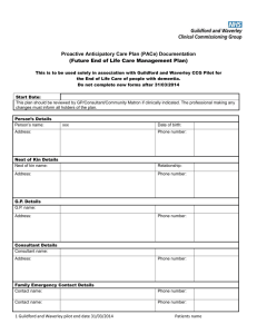 Blank Pace document - Surrey Care Association