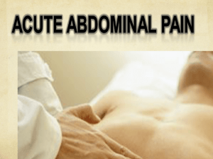 Diagnosis and Management of Acute Abdominal Pain - mcstmf